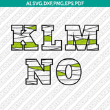 Zombie Letters Mummy Monster Bandage Halloween Letter Font Alphabet Lettering Party SVG Vector Silhouette Cameo Cricut Cut File Clipart Png Dxf Eps