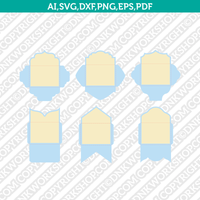 A7 Envelope Template SVG Laser Cut File Vector Cricut