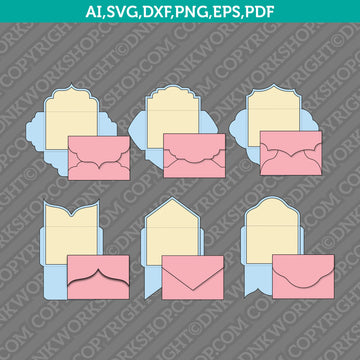 A7 Envelope Template SVG Laser Cut File