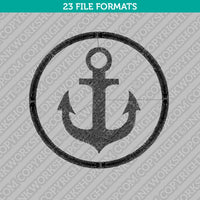 Anchor Embroidery Design - 5 Sizes - INSTANT DOWNLOAD