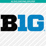 BIG10 NCAA Conference Logos SVG Bundle