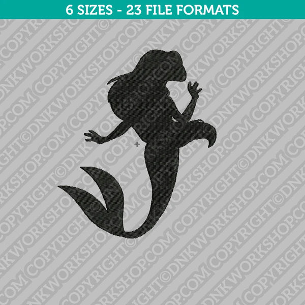 Disney Ariel Mermaid Embroidery Design - 6 Sizes - INSTANT DOWNLOAD