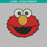 Elmo Face Machine Embroidery Design - 7 Sizes - INSTANT DOWNLOAD