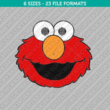 Elmo Face Machine Embroidery Design - 7 Sizes - INSTANT DOWNLOAD