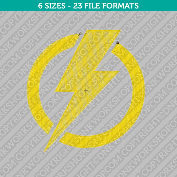 Lightning Thunder Storm Machine Embroidery Design - 7 Sizes - INSTANT DOWNLOAD