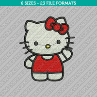Hello Kitty Embroidery Design - 6 Sizes - INSTANT DOWNLOAD