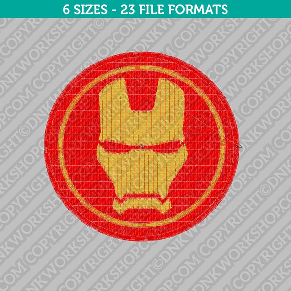 Iron Man Embroidery Design Superhero - 6 Sizes - INSTANT DOWNLOAD
