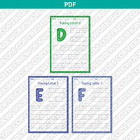 Printable Kindergarten Worksheets for Tracing Letters & Numbers