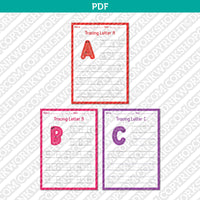 Printable Kindergarten Worksheets for Tracing Letters & Numbers