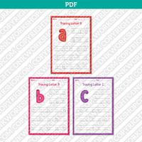 Printable Kindergarten Worksheets for Tracing Letters & Numbers