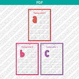 Printable Kindergarten Worksheets for Tracing Letters & Numbers