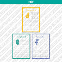 Printable Kindergarten Worksheets for Tracing Letters & Numbers