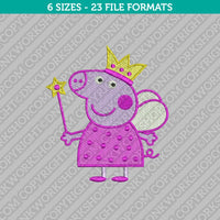 PEPPA PIG Machine Embroidery Design - 5 Sizes - INSTANT DOWNLOAD