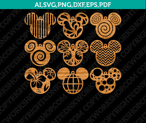 Mickey-Mouse-Earring-Template-Pendant-SVG-Silhouette-Cameo-Cricut-Laser-Cut-File-Png-Eps-Dxf