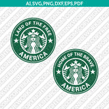 4th of July Independence Day  SVG Starbucks Cup Cut File Cricut Vector Sticker Decal Silhouette Cameo Dxf PNG Eps