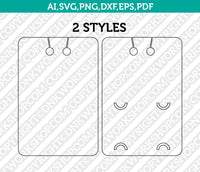 Keychain Display Card SVG