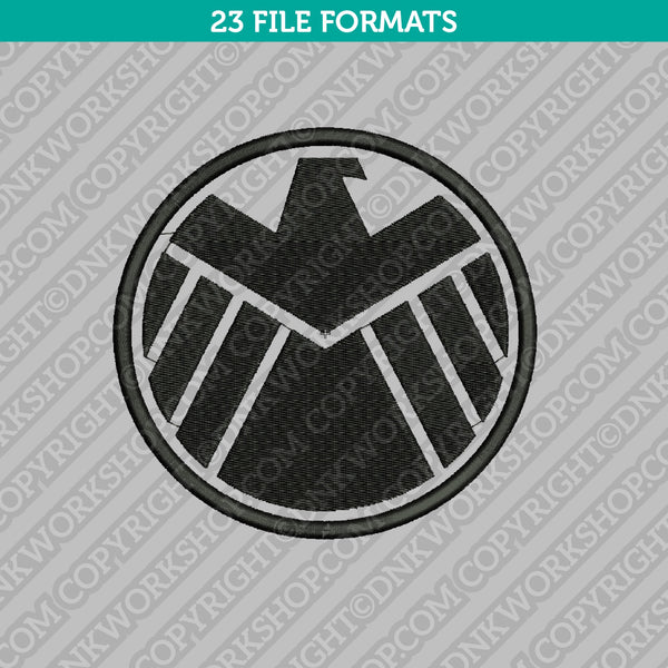 Agents of S.H.I.E.L.D. Embroidery Design - 5 Sizes - INSTANT DOWNLOAD