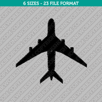 Airplane Plane Aircraft Embroidery Design - 6 Sizes - INSTANT DOWNLOAD 