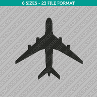 Airplane Plane Aircraft Embroidery Design - 6 Sizes - INSTANT DOWNLOAD 