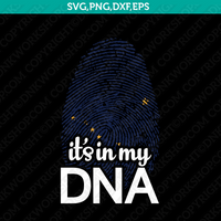 Alaska Flag It's In My DNA Fingerprint SVG Vector Cricut Cut File Clipart Png Eps Dxf