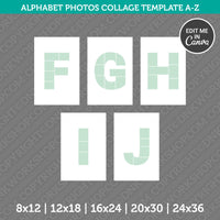 Alphabet Birthday Template Canva PDF