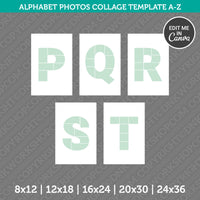 Alphabet Birthday Template Canva PDF