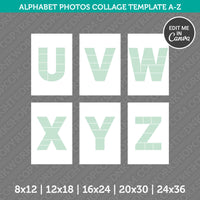 Alphabet Birthday Template Canva PDF