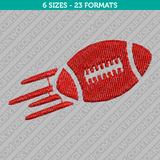 American Football Ball Machine Embroidery Design