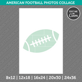 American Football Photo Collage Canva PDF