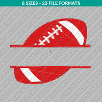 American Football Split Monogram Embroidery Design - 6 Sizes - INSTANT DOWNLOAD 