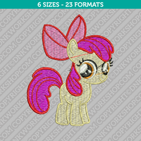 Apple Bloom My Little Pony Embroidery Design