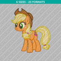 Applejack My Little Pony Embroidery Design