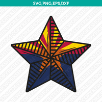 Arizona Flag SVG Cut File Cricut Silhouette Cameo Clipart Png Eps Dxf