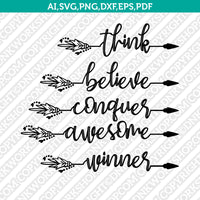 Boho Arrow Motivational Inspirational Words SVG Cricut Cut File Clipart Png Eps Dxf
