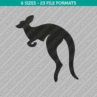 Australian Kangaroo Embroidery Design - 6 Sizes - INSTANT DOWNLOAD