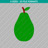 Avocado Embroidery Design - 6 Sizes - INSTANT DOWNLOAD 