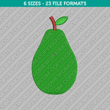 Avocado Embroidery Design - 6 Sizes - INSTANT DOWNLOAD 