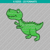 Baby T-Rex Tyrannosaurus Dinosaur Embroidery Design