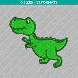 Baby T-Rex Tyrannosaurus Dinosaur Embroidery Design