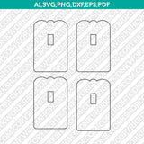Badge Reel Display Card Packaging SVG Vector Cricut Cut File Clipart Png Eps Dxf