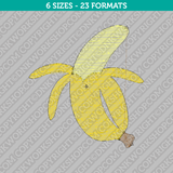 Banana Embroidery Design - 6 Sizes - INSTANT DOWNLOAD