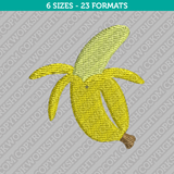 Banana Embroidery Design - 6 Sizes - INSTANT DOWNLOAD