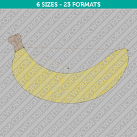 Banana Machine Embroidery Design - 6 Sizes - INSTANT DOWNLOAD