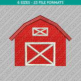 Barn Farmhouse Farmer Embroidery Design - 6 Sizes - INSTANT DOWNLOAD 