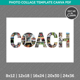 Baseball Coach Photo Collage Template Canva PDF