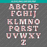 Baseball Letters Alphabet Team Font Lettering Birthday Party SVG Vector Cricut Cut File Clipart Png Eps Dxf
