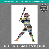 Baseball Photo Collage Template Canva PDF