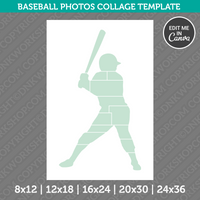 Baseball Photo Collage Template Canva PDF