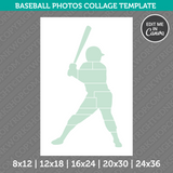 Baseball Photo Collage Template Canva PDF