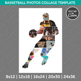 Basketball Photo Collage Template Canva PDF